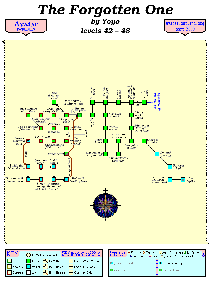 Avatar MUD Area Map - Forgotten One.GIF