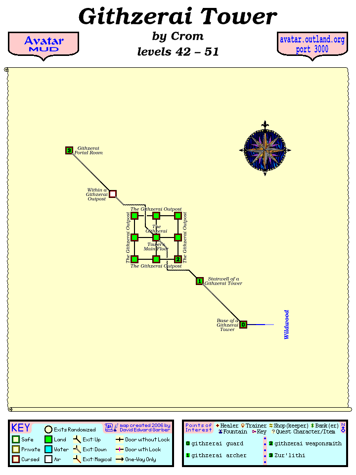 Avatar MUD Area Map - Githzerai Tower.GIF