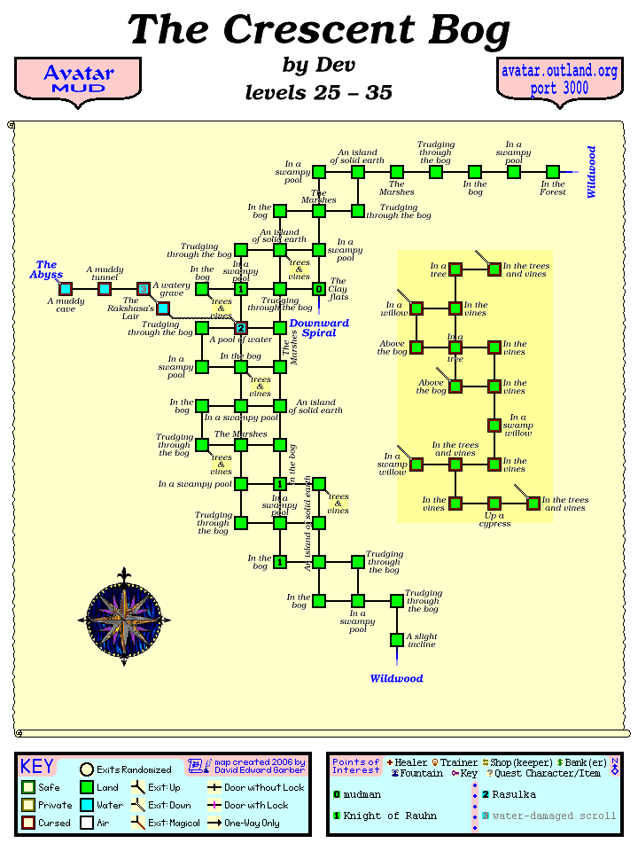 Avatar MUD Area Map - Crescent Bog.GIF