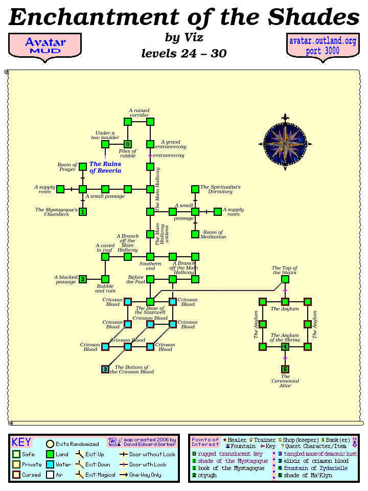 Avatar MUD Area Map - Enchantment of the Shades.GIF